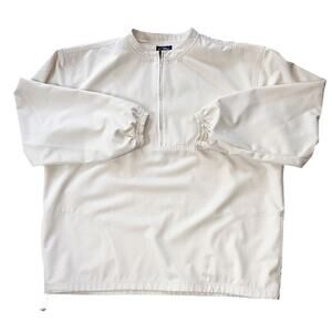 Callaway Golf Magic Oxford 1/4 Zip Cream Pullover Windbreaker XL